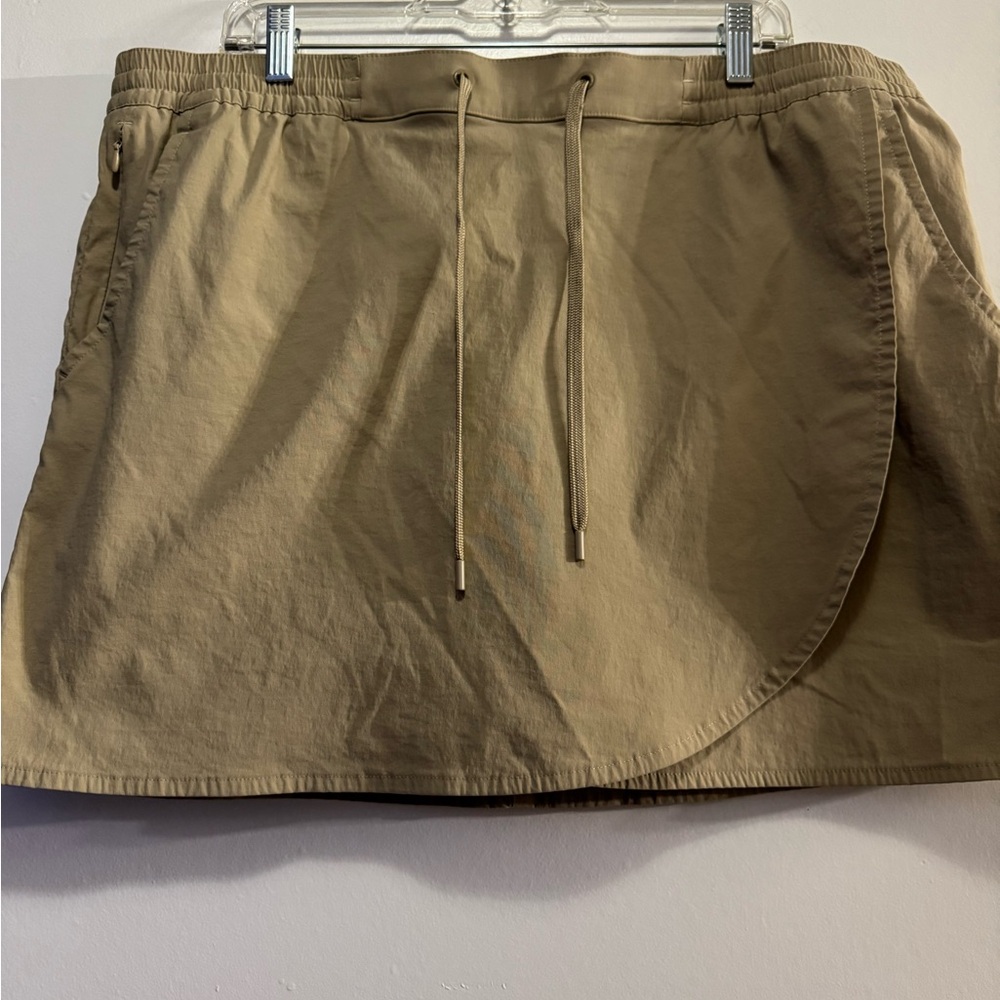 Eddie Bauer Khaki Skirt with Drawstring
